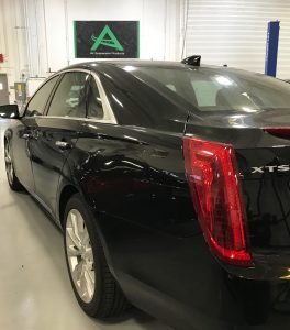 fix rear air spring hole 2013, 2014, 2015,, 2016, 2017, 2018, 2019 Cadillac XTS (Epsilon II) with Automatic Level Control and with or without All Wheel Drive.