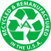 Recycled & Remanufactured in the USA